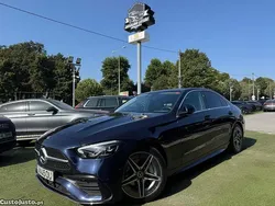 Azul Usado 2022 Mercedes C300 AMG line Sedan | € 39.750