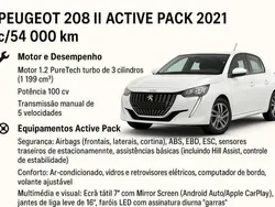 Branco Usado 2021 Peugeot 208 Active Citadino | € 11.990 (Super Preço)