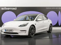 Branco Usado 2021 Tesla Model 3 Performance Sedan | € 34.990 (Preço justo)