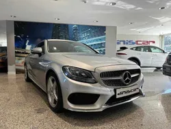 Cinzento Usado 2016 Mercedes C220 AMG line Coupé | € 31.900 (Preço justo)