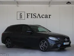 Cinza Usado 2020 Mercedes C300e AMG line Carrinha | € 27.750 (Preço justo)