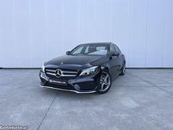 Preto Usado 2019 Mercedes C180 AMG line Sedan | € 28.980 (Preço elevado)