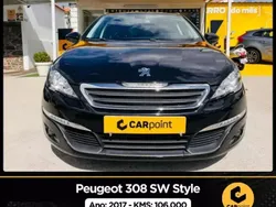 Preto Usado 2017 Peugeot 308 Style Carrinha | € 16.900