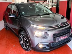 Cinzento Usado 2018 Citroën C3 PureTech Citadino | € 11.190 (Preço justo)