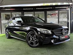 Preto Usado 2021 Mercedes C220 AMG line Carrinha | € 34.900 (Preço justo)