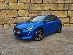 Azul Usado 2020 Peugeot e-208 GT Citadino | € 21.500 (Preço elevado)