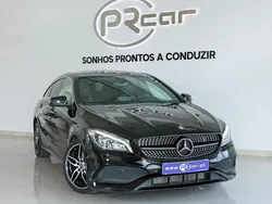 Preto Usado 2016 Mercedes CLA220 Shooting Brake AMG line Carrinha | € 21.800 (Preço justo)