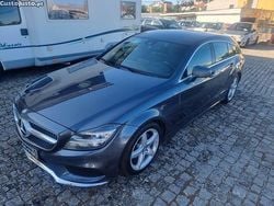 Cinza Usado 2015 Mercedes CLS220 AMG Carrinha | € 23.750