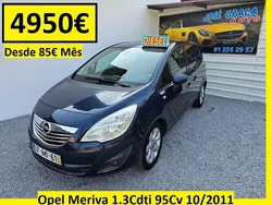 Cinzento Usado 2011 Opel Meriva Monovolume | € 4.950 (Preço elevado)