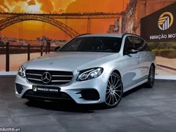 Cinza Usado 2017 Mercedes E220 AMG line Carrinha | € 32.900 (Preço elevado)
