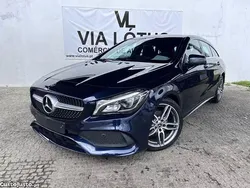 Azul Usado 2019 Mercedes CLA180 Shooting Brake AMG line Carrinha | € 24.999 (Preço justo)