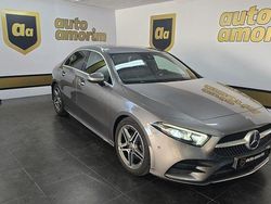 Cinza Usado 2020 Mercedes A180 AMG line Sedan | € 27.450 (Preço justo)