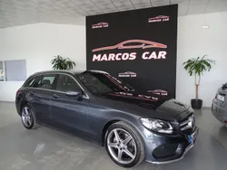 Cinza Usado 2016 Mercedes C220 AMG line Carrinha | € 25.900 (Preço justo)
