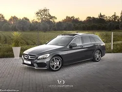 Cinza Usado 2016 Mercedes C220 AMG Carrinha | € 23.990 (Preço elevado)