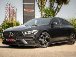 Preto Usado 2019 Mercedes CLA200 Shooting Brake AMG line Carrinha | € 29.900 (Preço justo)