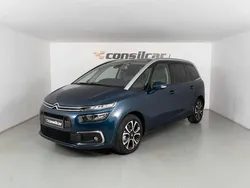 Azul Usado 2021 Citroën C4 PureTech Monovolume | € 17.980 (Bom preço)