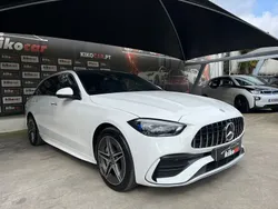 Branco Usado 2023 Mercedes C300 AMG line Carrinha | € 47.000