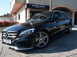 Preto Usado 2017 Mercedes C220 AMG line Carrinha | € 28.500