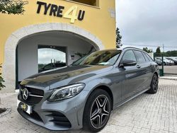 Cinza Usado 2019 Mercedes C300e AMG line Carrinha | € 27.900