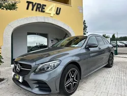 Cinza Usado 2019 Mercedes C300e AMG line | € 27.900 (Preço justo)