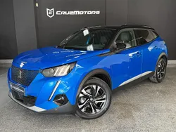 Azul Usado 2022 Peugeot e-2008 GT SUV | € 23.900 (Preço justo)