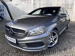 Cinza Usado 2015 Mercedes A160 AMG line | € 17.900 (Preço justo)