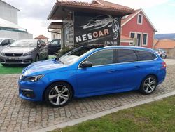 Azul Usado 2021 Peugeot 308 SW GT-line Carrinha | € 19.490