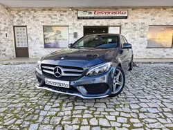 Cinzento Usado 2016 Mercedes C180 AMG line Sedan | € 17.990 (Bom preço)