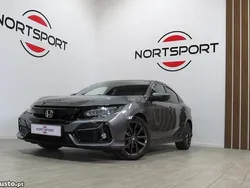 Cinza Usado 2020 Honda Civic Elegance Citadino | € 18.800 (Preço justo)