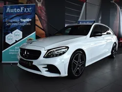 Branco Usado 2019 Mercedes C300 AMG line Carrinha | € 31.800 (Preço justo)