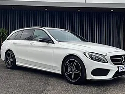 Branco Usado 2017 Mercedes C220 AMG line Carrinha | € 29.990