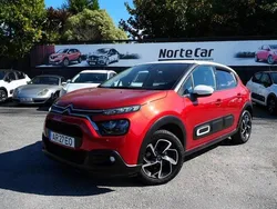 Vermelho Usado 2022 Citroën C3 PureTech Citadino | € 11.350 (Bom preço)
