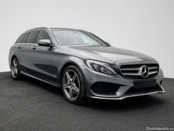 Cinza Usado 2017 Mercedes C200 AMG line | € 18.950 (Preço justo)