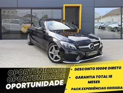 Preto Usado 2018 Mercedes C220 AMG line Coupé | € 35.500