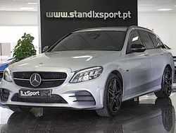 Cinza Usado 2021 Mercedes C300 AMG line Carrinha | € 36.990 (Preço justo)
