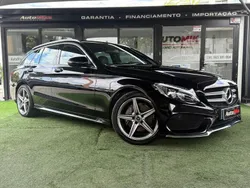 Preto Usado 2017 Mercedes C180 AMG line Carrinha | € 23.750 (Preço justo)