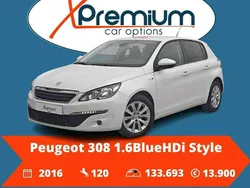 Branco Usado 2016 Peugeot 308 | € 13.900 (Preço justo)