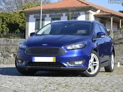 Azul Usado 2017 Ford Focus Titanium Carrinha | € 11.499 (Bom preço)