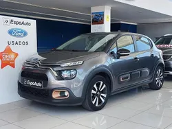 Cinza Usado 2022 Citroën C3 PureTech Citadino | € 14.750 (Preço justo)