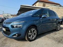 Azul Usado 2014 Citroën C4 Picasso Exclusive Monovolume | € 13.990 (Super Preço)