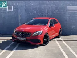 Vermelho Usado 2017 Mercedes A180 AMG line | € 17.990 (Preço justo)