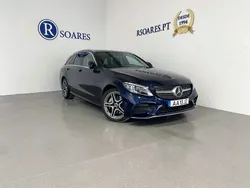 Azul Usado 2020 Mercedes C300 AMG line Carrinha | € 33.500 (Preço justo)
