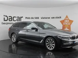 Cinza Usado 2018 BMW 520 Luxury Line Carrinha | € 29.399 (Preço justo)