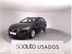 Azul Usado 2022 Seat Leon ST Carrinha | € 17.490 (Preço justo)