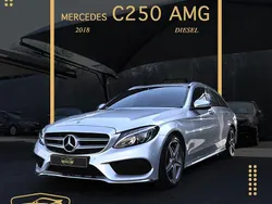 Cinza Usado 2018 Mercedes C250 AMG line Carrinha | € 23.900