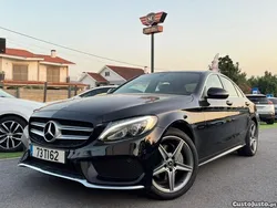 Preto Usado 2017 Mercedes C180 AMG line Sedan | € 20.950 (Bom preço)