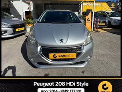 Cinzento Usado 2014 Peugeot 208 Style Citadino | € 9.990 (Caro)