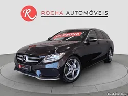 Preto Usado 2015 Mercedes C180 AMG line Carrinha | € 16.990 (Super Preço)