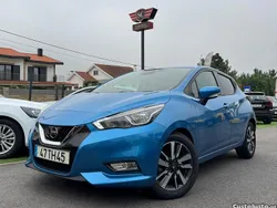 Azul Usado 2017 Nissan Micra N-Connecta Citadino | € 10.950 (Bom preço)