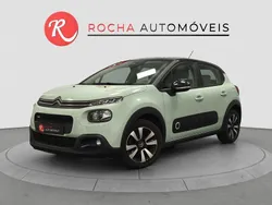 Verde Usado 2019 Citroën C3 PureTech Citadino | € 10.899 (Preço justo)